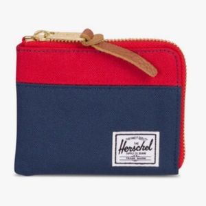 Herschel Johnny Wallet in Navy/Red